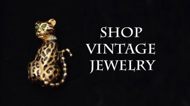 Panther Jaguar cat pin brooch Animal vintage D'Orlan jewelry, Unisex gift