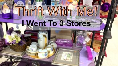 Thrift With Me! I Went To Three Stores And Found Some Nice Treasures To Resell For Profit