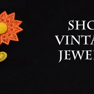 Vintage Flower Enamel Brooch pin Orange & Yellow, floral jewelry 1960s, gift for women