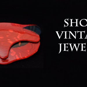 Lea Stein Paris Cat Bacchus brooch pin red black animal jewelry 1990s