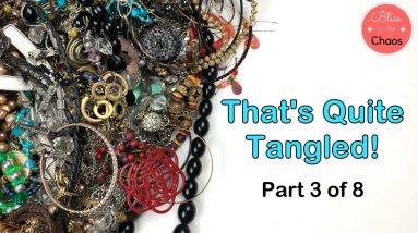 Digging Tangled Jewelry Out Of This Box From California. Big Beautiful Necklaces! Part 3 of 8