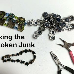 Just Me Fixing The Junk Jewelry From My eBay Junk Box! Real Amateur Stuff Here, Set to Music.