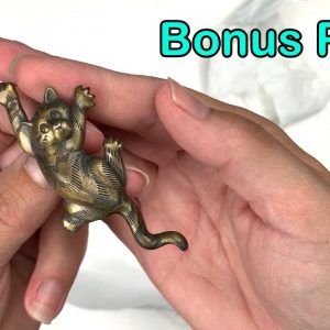 Bonus Jewelry Video! Online Auction Pin Wins: A Baggie Full Of Fun Cat Pins And More!