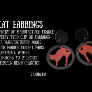 CAT EARRINGS PARIS JEWELRY