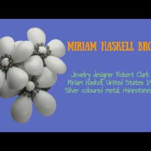 Miriam Haskell flower brooch