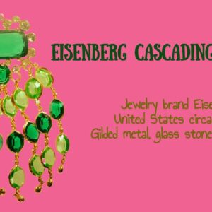 Vintage Eisenberg cascading brooch