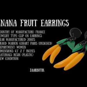 BANANA FRUIT EARRINGS